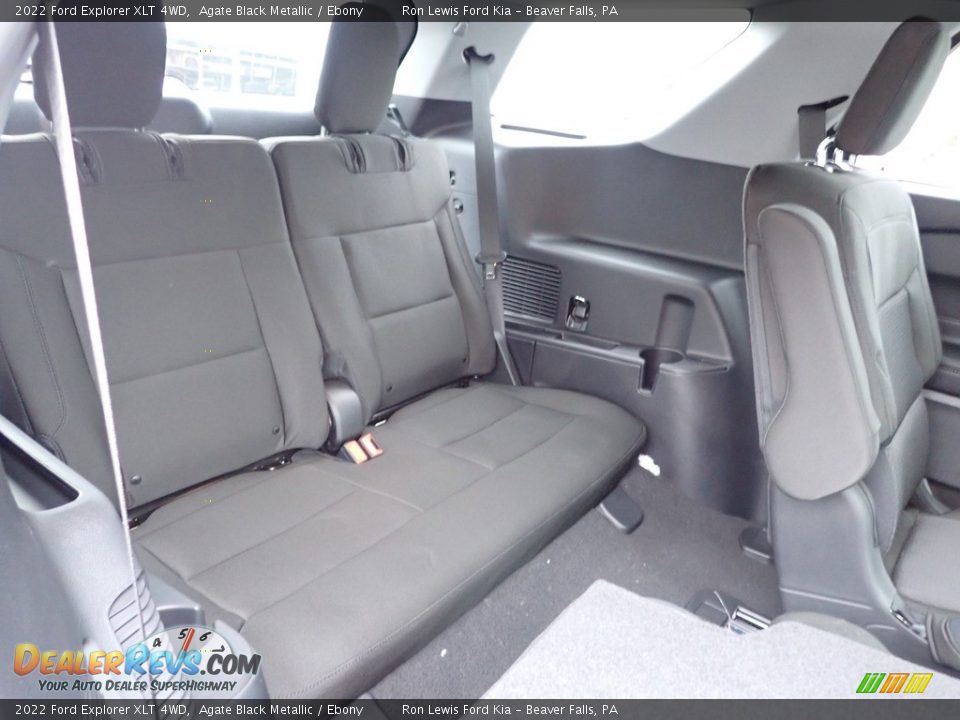 2022 Ford Explorer XLT 4WD Agate Black Metallic / Ebony Photo #11