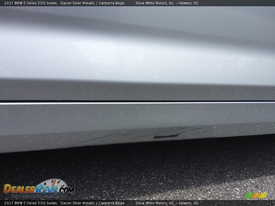 2017 BMW 5 Series 530i Sedan Glacier Silver Metallic / Canberra Beige Photo #4