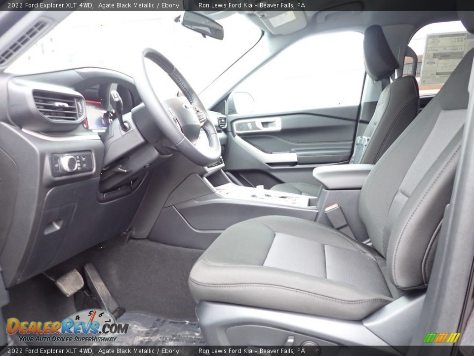 2022 Ford Explorer XLT 4WD Agate Black Metallic / Ebony Photo #15