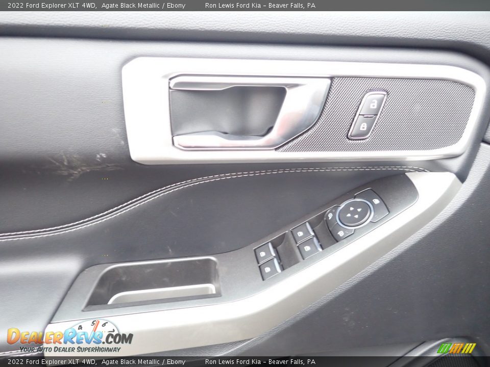 2022 Ford Explorer XLT 4WD Agate Black Metallic / Ebony Photo #16