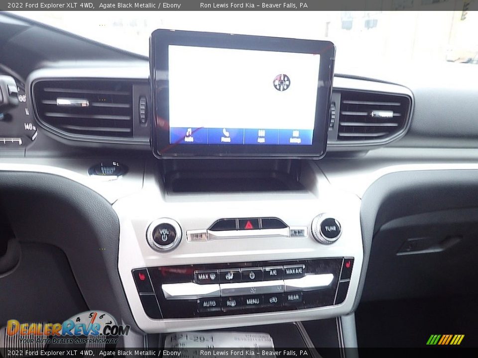 2022 Ford Explorer XLT 4WD Agate Black Metallic / Ebony Photo #17