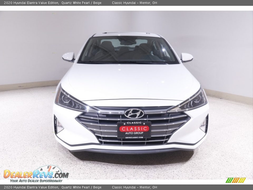 2020 Hyundai Elantra Value Edition Quartz White Pearl / Beige Photo #2