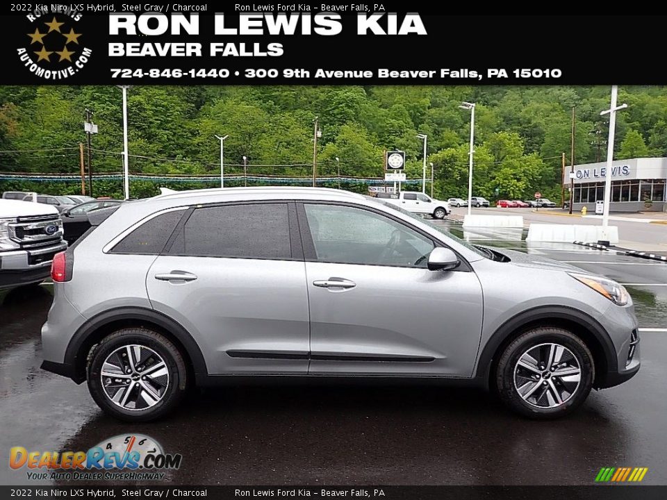 2022 Kia Niro LXS Hybrid Steel Gray / Charcoal Photo #1