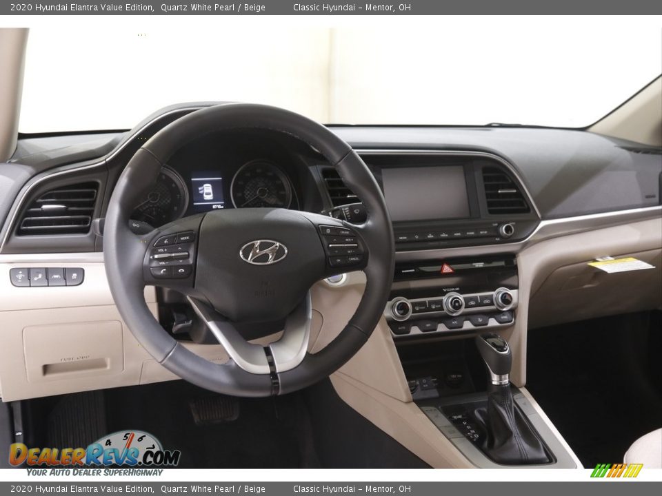 2020 Hyundai Elantra Value Edition Quartz White Pearl / Beige Photo #6