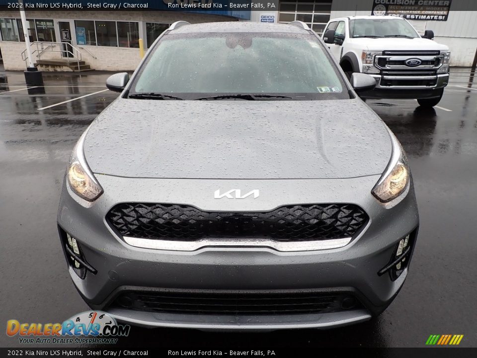 2022 Kia Niro LXS Hybrid Steel Gray / Charcoal Photo #3