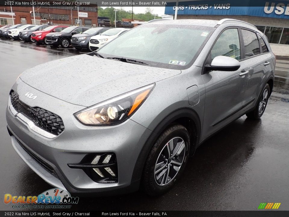 2022 Kia Niro LXS Hybrid Steel Gray / Charcoal Photo #4
