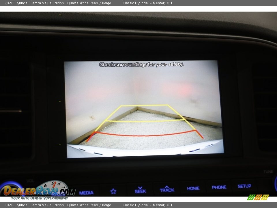 2020 Hyundai Elantra Value Edition Quartz White Pearl / Beige Photo #11