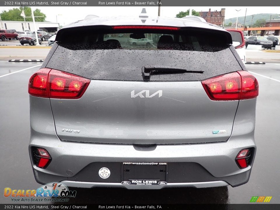 2022 Kia Niro LXS Hybrid Steel Gray / Charcoal Photo #7