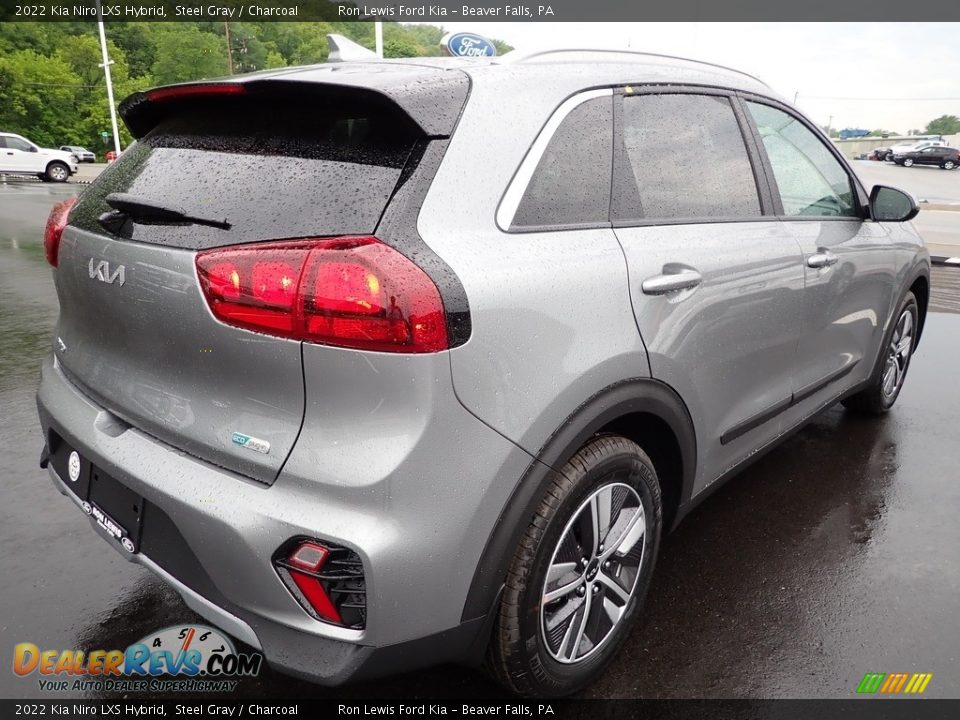 2022 Kia Niro LXS Hybrid Steel Gray / Charcoal Photo #8