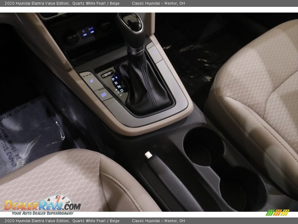 2020 Hyundai Elantra Value Edition Quartz White Pearl / Beige Photo #13