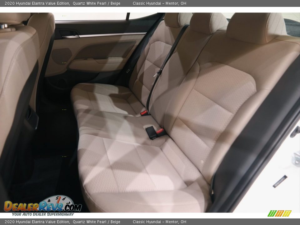 2020 Hyundai Elantra Value Edition Quartz White Pearl / Beige Photo #16