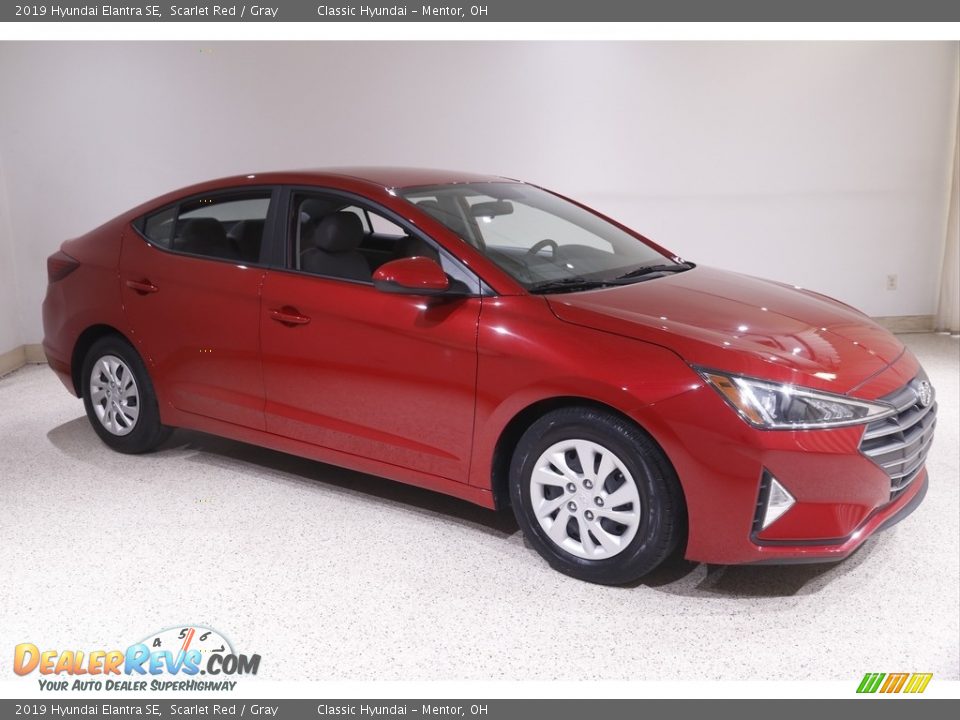 2019 Hyundai Elantra SE Scarlet Red / Gray Photo #1
