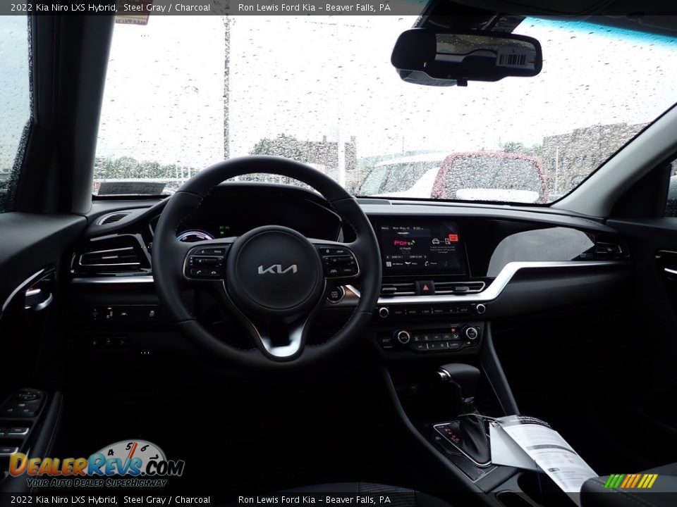 2022 Kia Niro LXS Hybrid Steel Gray / Charcoal Photo #14