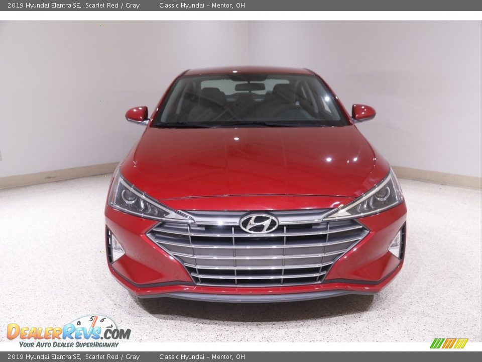 2019 Hyundai Elantra SE Scarlet Red / Gray Photo #2
