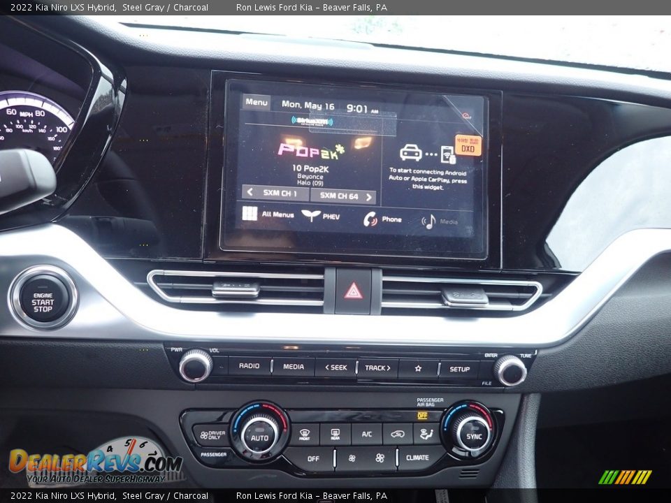 2022 Kia Niro LXS Hybrid Steel Gray / Charcoal Photo #16