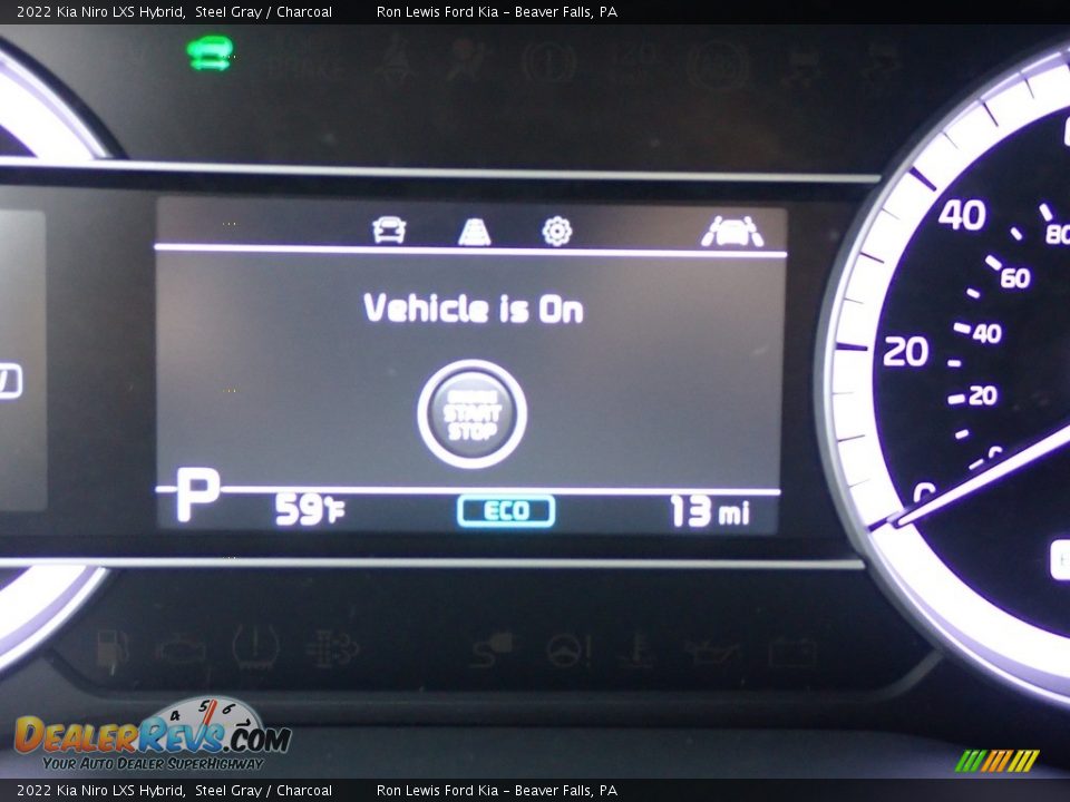 2022 Kia Niro LXS Hybrid Steel Gray / Charcoal Photo #18