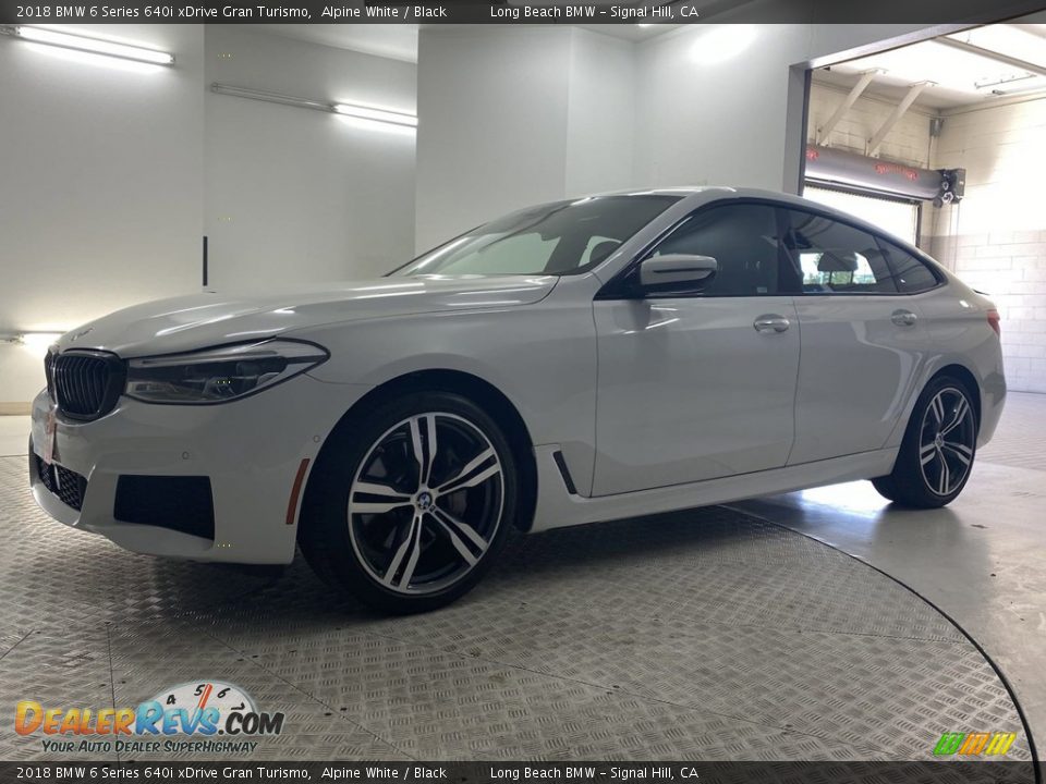 2018 BMW 6 Series 640i xDrive Gran Turismo Alpine White / Black Photo #3