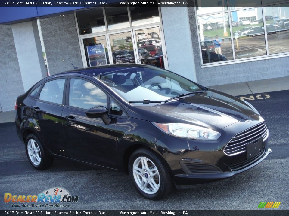 2017 Ford Fiesta SE Sedan Shadow Black / Charcoal Black Photo #1