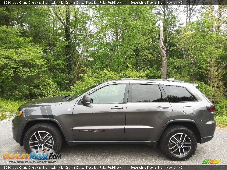 2020 Jeep Grand Cherokee Trailhawk 4x4 Granite Crystal Metallic / Ruby Red/Black Photo #1