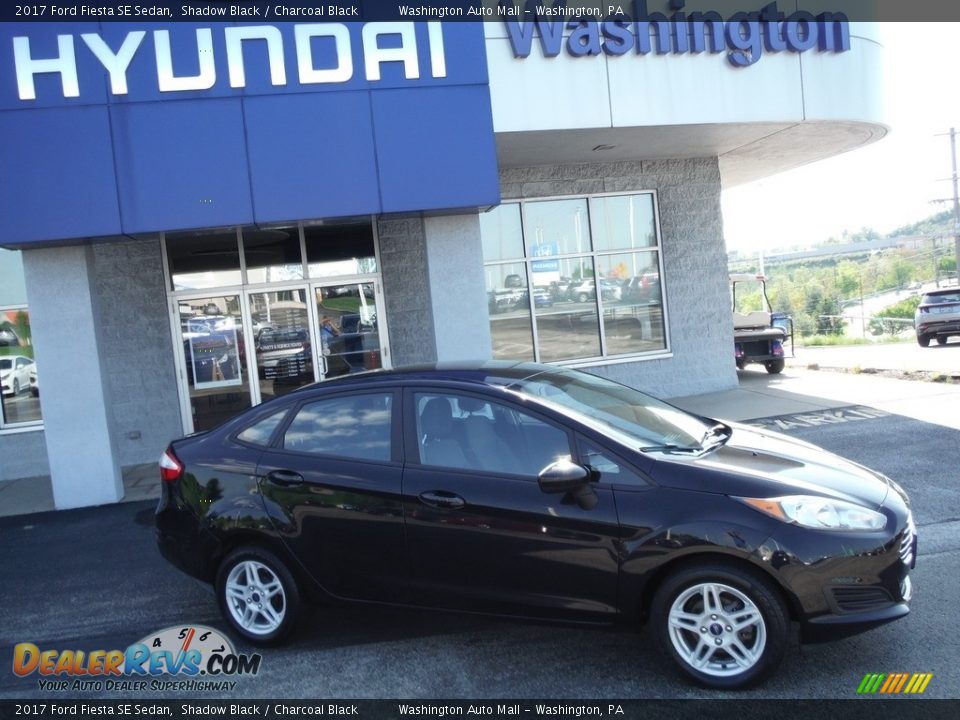 2017 Ford Fiesta SE Sedan Shadow Black / Charcoal Black Photo #2