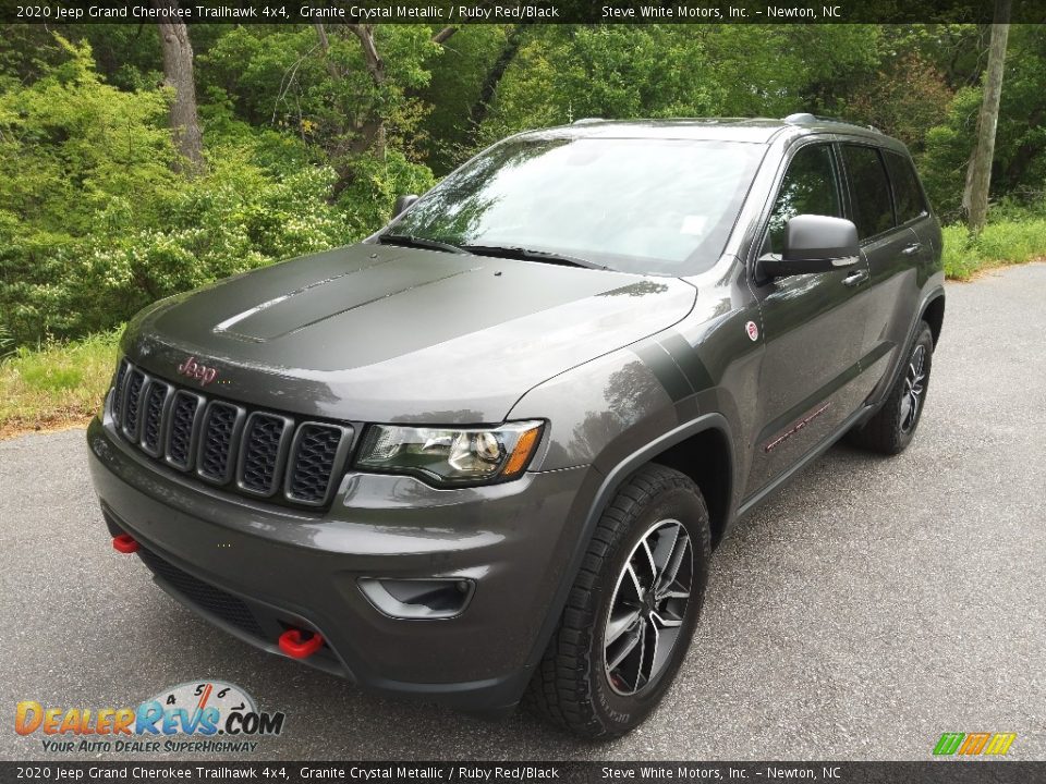 2020 Jeep Grand Cherokee Trailhawk 4x4 Granite Crystal Metallic / Ruby Red/Black Photo #2