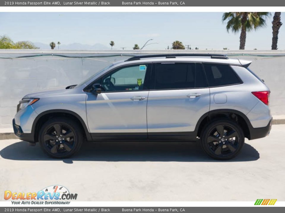 2019 Honda Passport Elite AWD Lunar Silver Metallic / Black Photo #8