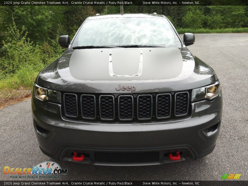 2020 Jeep Grand Cherokee Trailhawk 4x4 Granite Crystal Metallic / Ruby Red/Black Photo #3