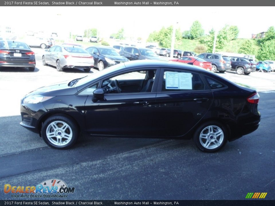 2017 Ford Fiesta SE Sedan Shadow Black / Charcoal Black Photo #6