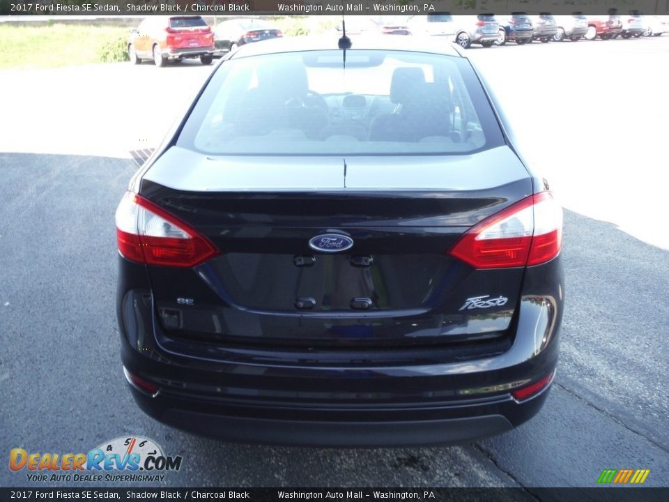 2017 Ford Fiesta SE Sedan Shadow Black / Charcoal Black Photo #8