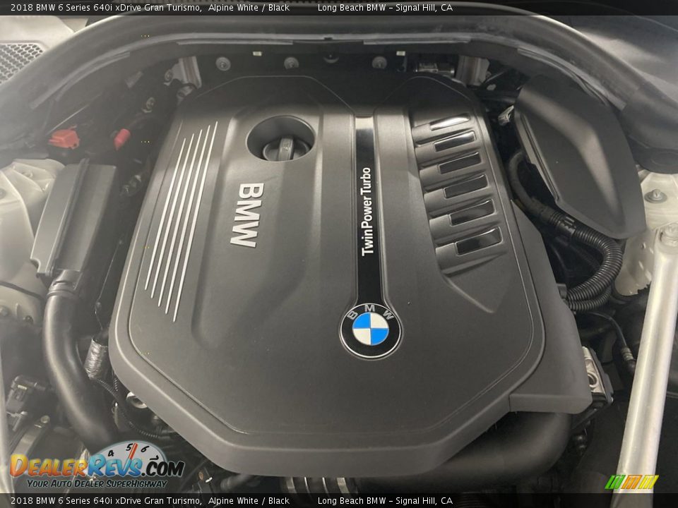 2018 BMW 6 Series 640i xDrive Gran Turismo Alpine White / Black Photo #12