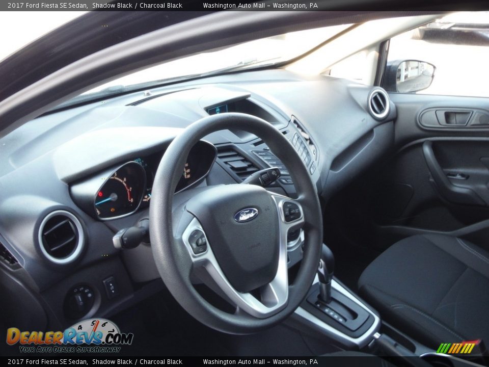 2017 Ford Fiesta SE Sedan Shadow Black / Charcoal Black Photo #10