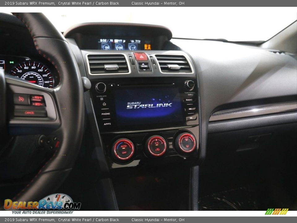 2019 Subaru WRX Premium Crystal White Pearl / Carbon Black Photo #9