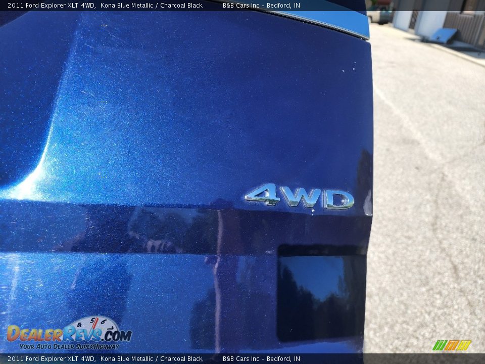2011 Ford Explorer XLT 4WD Kona Blue Metallic / Charcoal Black Photo #7