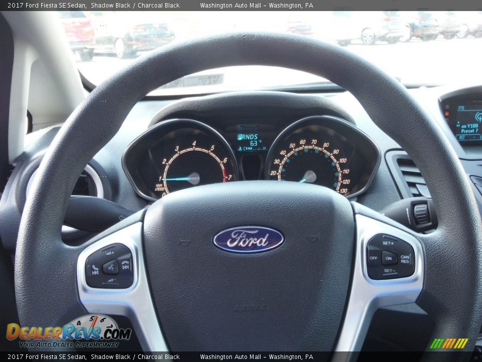 2017 Ford Fiesta SE Sedan Shadow Black / Charcoal Black Photo #20