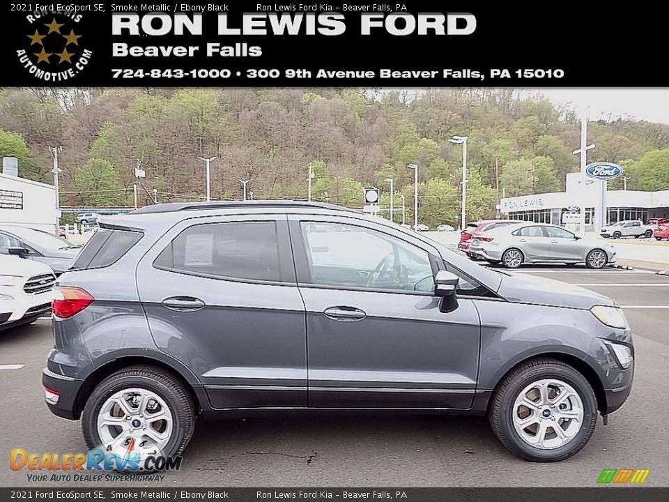 2021 Ford EcoSport SE Smoke Metallic / Ebony Black Photo #1