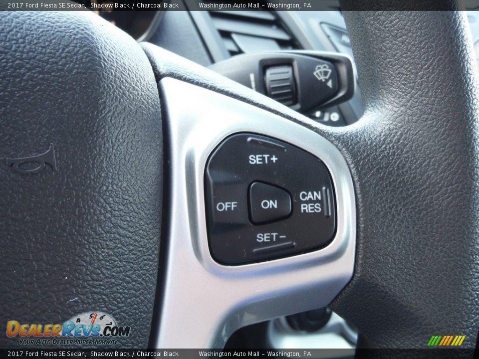 2017 Ford Fiesta SE Sedan Shadow Black / Charcoal Black Photo #22