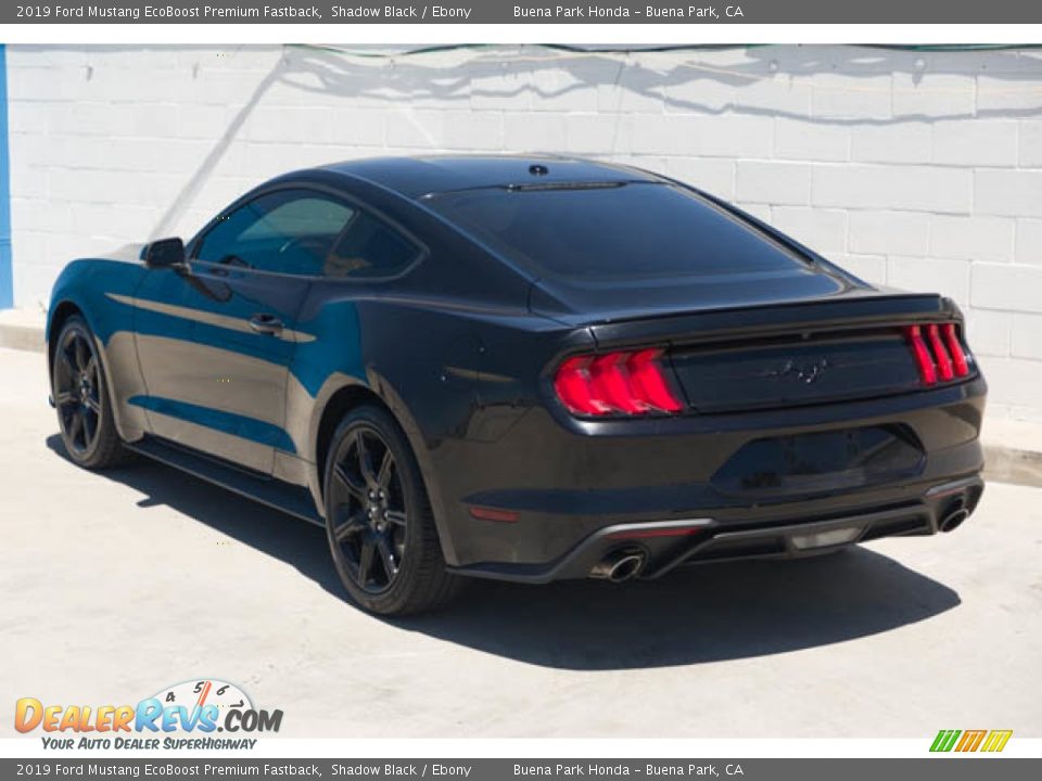 2019 Ford Mustang EcoBoost Premium Fastback Shadow Black / Ebony Photo #2