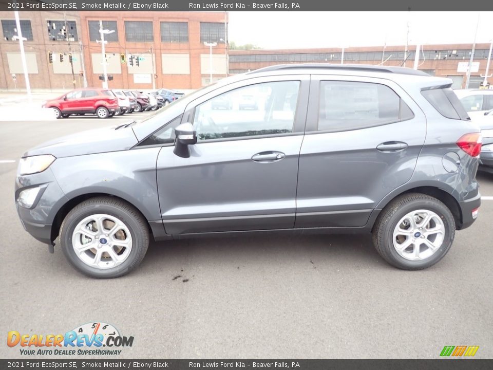 2021 Ford EcoSport SE Smoke Metallic / Ebony Black Photo #5