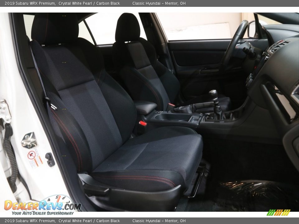 2019 Subaru WRX Premium Crystal White Pearl / Carbon Black Photo #19