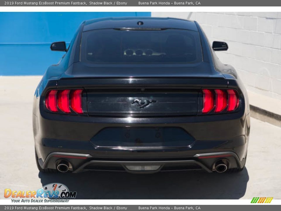 2019 Ford Mustang EcoBoost Premium Fastback Shadow Black / Ebony Photo #9