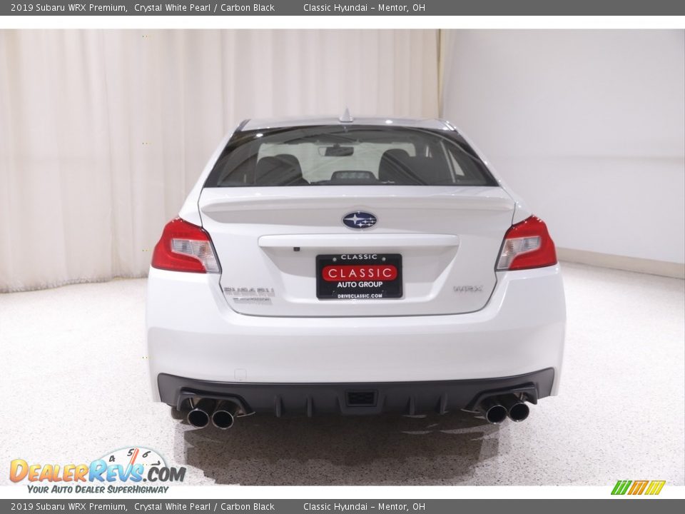 2019 Subaru WRX Premium Crystal White Pearl / Carbon Black Photo #22