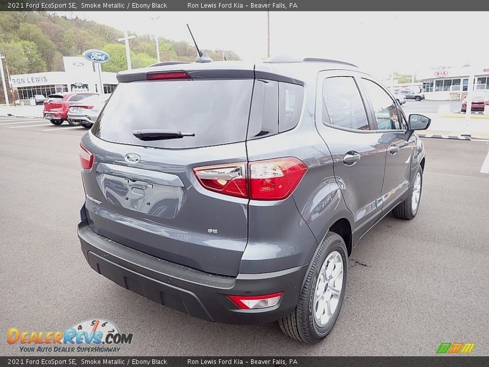 2021 Ford EcoSport SE Smoke Metallic / Ebony Black Photo #8