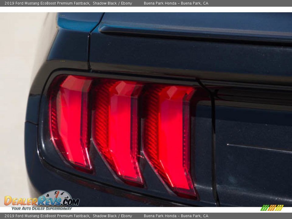 2019 Ford Mustang EcoBoost Premium Fastback Shadow Black / Ebony Photo #10