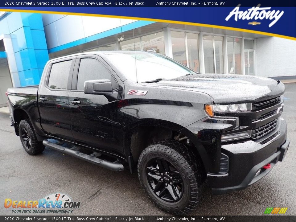 2020 Chevrolet Silverado 1500 LT Trail Boss Crew Cab 4x4 Black / Jet Black Photo #1