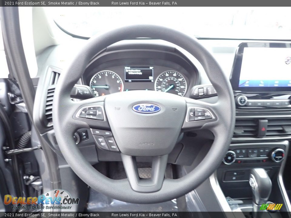 2021 Ford EcoSport SE Smoke Metallic / Ebony Black Photo #17