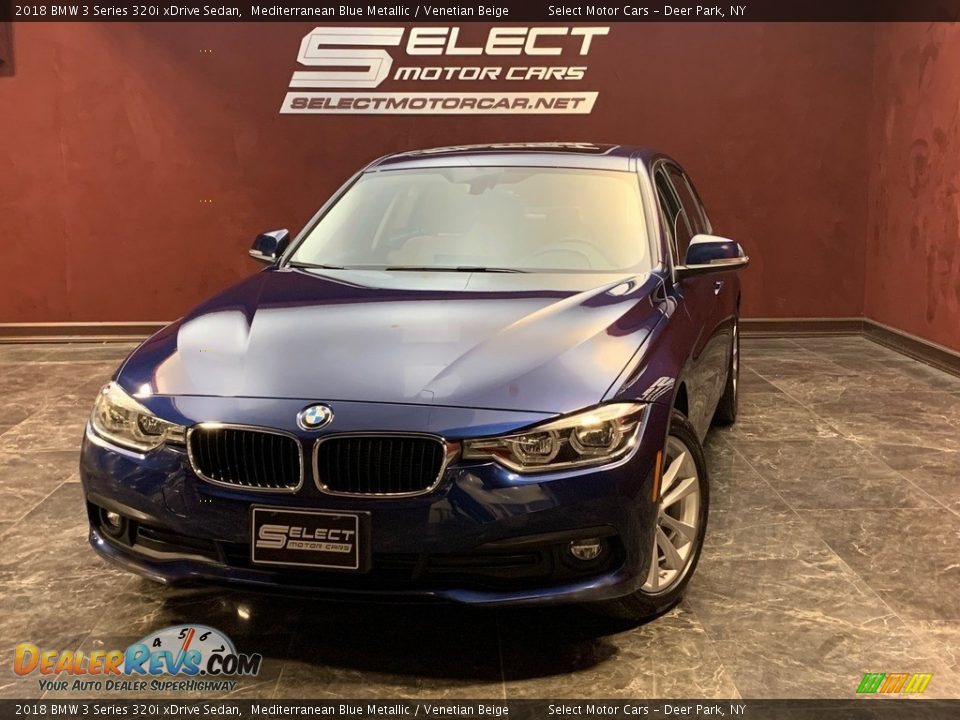 2018 BMW 3 Series 320i xDrive Sedan Mediterranean Blue Metallic / Venetian Beige Photo #1