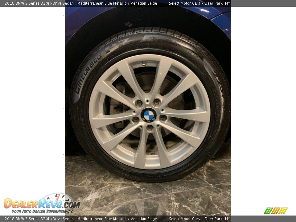 2018 BMW 3 Series 320i xDrive Sedan Mediterranean Blue Metallic / Venetian Beige Photo #7
