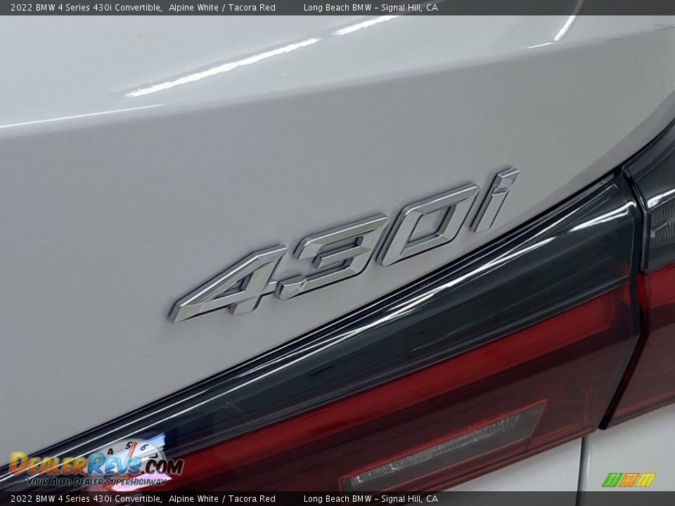 2022 BMW 4 Series 430i Convertible Alpine White / Tacora Red Photo #8