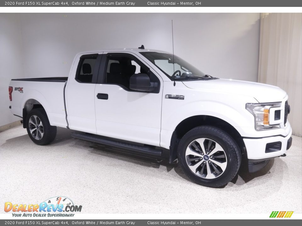 2020 Ford F150 XL SuperCab 4x4 Oxford White / Medium Earth Gray Photo #1