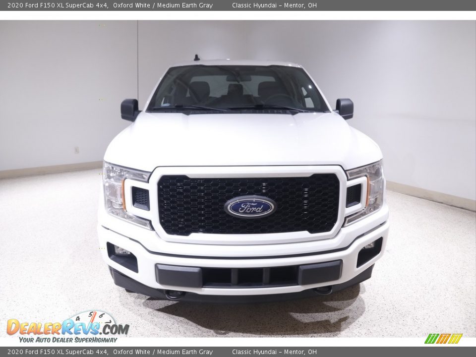 2020 Ford F150 XL SuperCab 4x4 Oxford White / Medium Earth Gray Photo #2